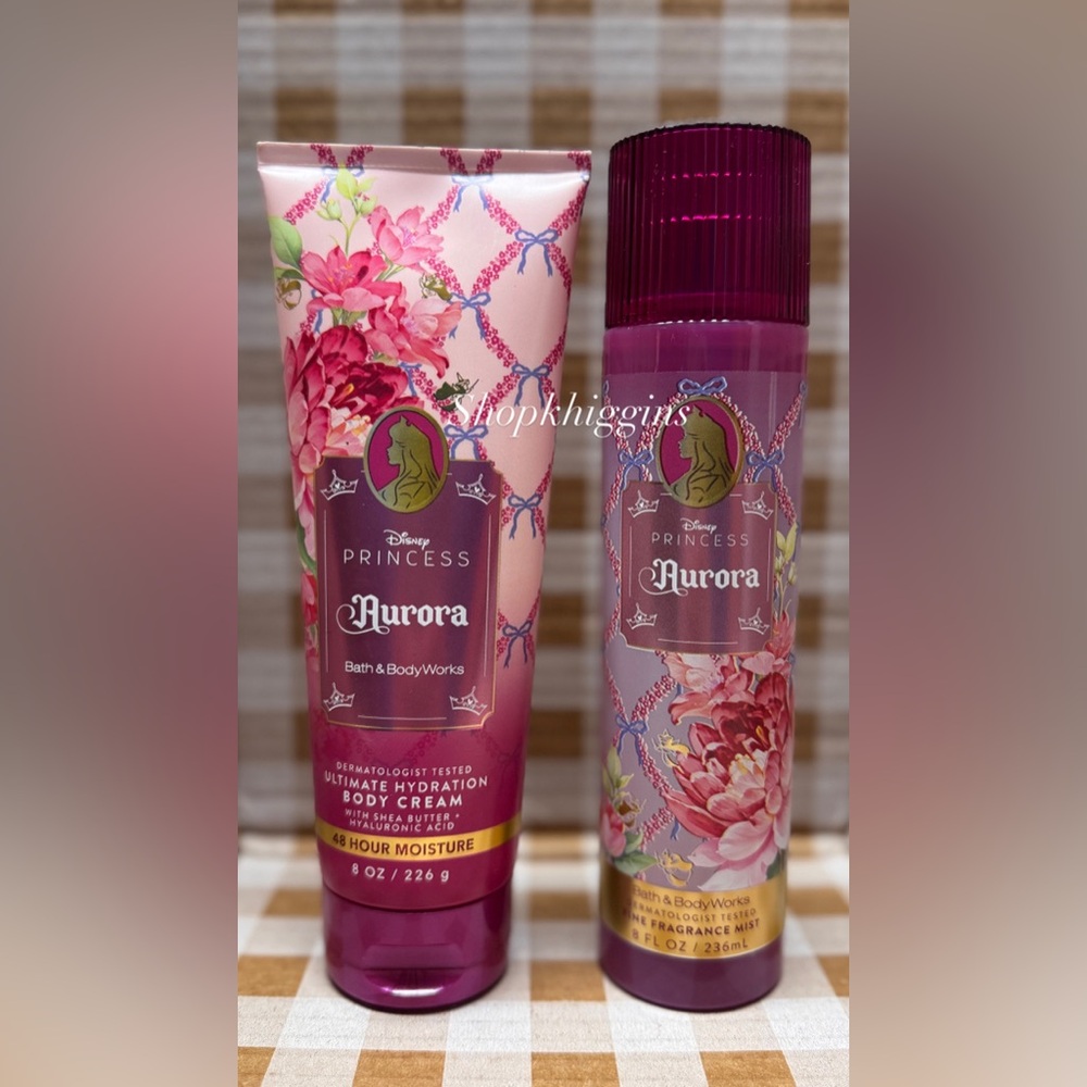 NEW B&BW Aurora Fragrance and Body Cream Set , Disney Princess Collection
